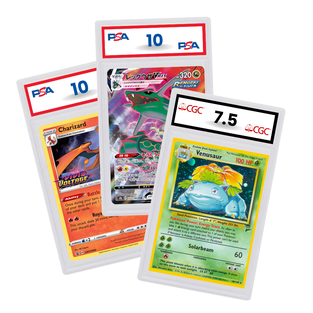 gold star pokemon card meaning Mystery Pokmon Graded Card Slab Box  PSA, BGS & CGC (English)