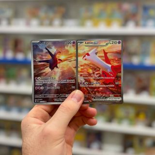 No, tak konečně jsou spolu 🔥 co na to říkáte? 😍 #pokemon #pokemontcg #pokemoncards #pokemoncommunity #trade #latios...